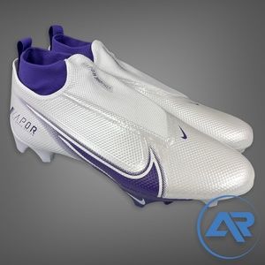 Nike Vapor Edge Pro 360 White Purple AO8277-107 Men's Size 16 Football Cleats